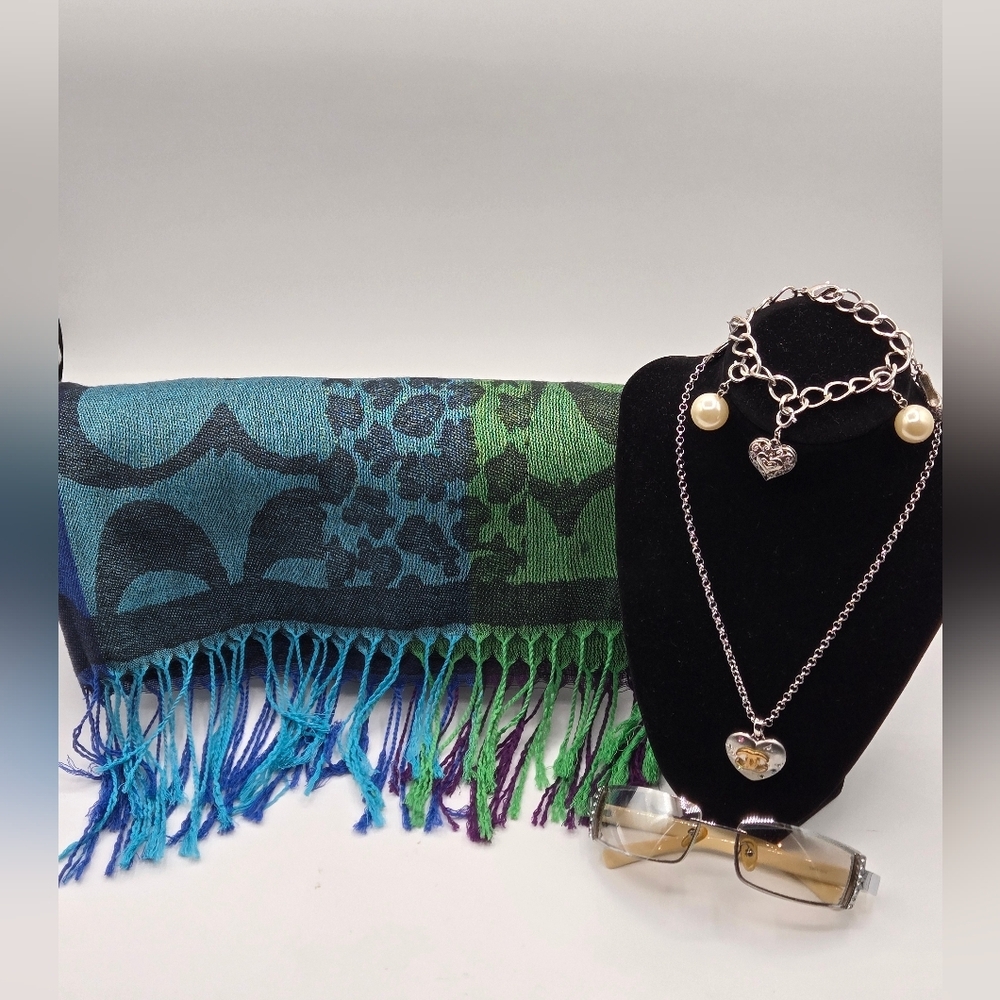 Lot of Accessories Pashmina Scarf Calvin Klein Sunglasses Unbranded Jewelry